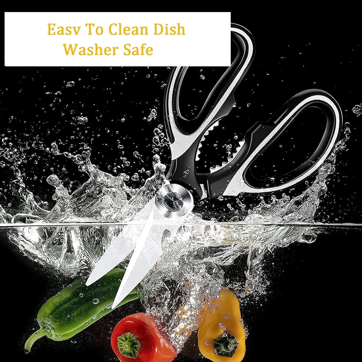 Premium Kitchen Shears - Heavy Duty Stainless Steel Multi-Purpose Scissors - 图片 2